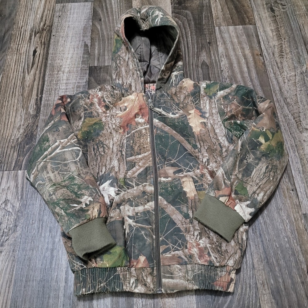 RedHead Silent-Hide Insulated Youth Camouflage Full Zip Jacket Medium Hunting